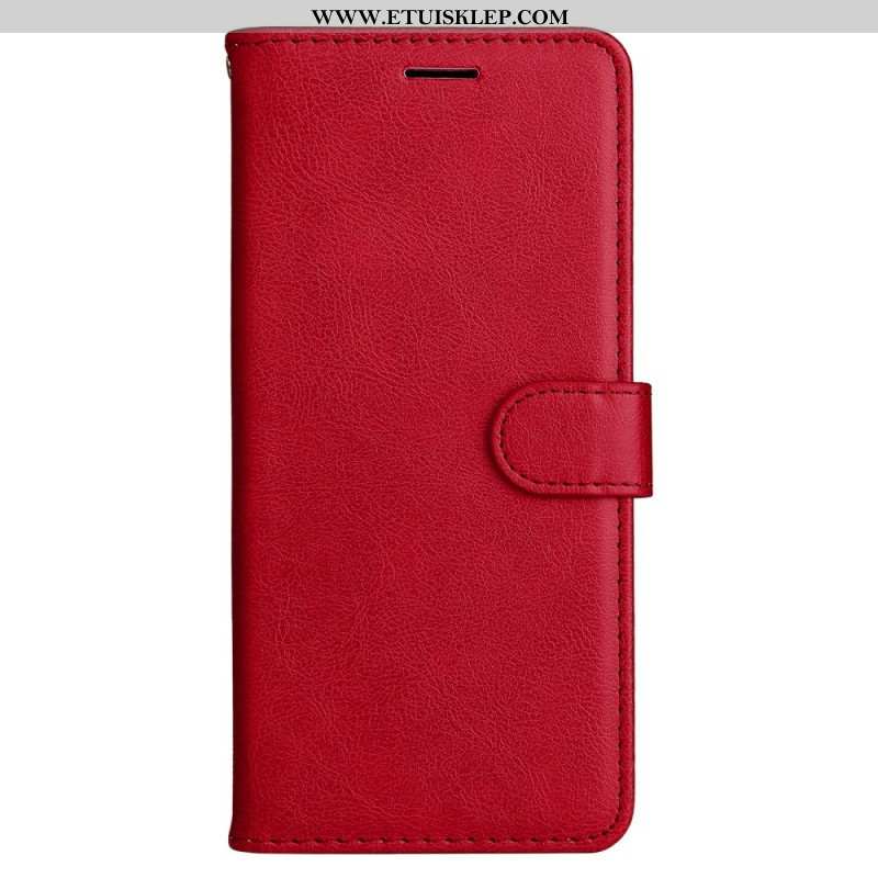 Etui Folio do Xiaomi Redmi Note 12 5G z Łańcuch Zwykły Z Paskiem